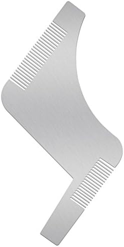 Beard Trimming Guide Z-Shaped Beard Shaping Tool with Comb for Multiple Beard Styles Valentine's Day Gift for Men