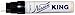 Nissen 50100 King Feltip Paint Marker, White