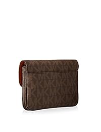 Bolso bandolera con solapa de PVC Fulton Signature Michael Kors para mujer