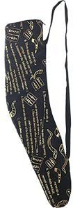 The Ten Commandments Black and Gold Velvet Shofar Bag