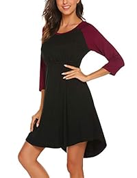Ekouaer - Camisón de maternidad para lactancia materna, tallas S-XL