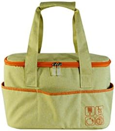 Insulation Lunch Bag Box Linen Packbag Package with Strip for Outdoors Picnic Office