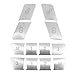 12Pcs Car Door Memory Seat Lock Unlock Adjust Switch Button Cover Trim Sticker for Mercedes Benz A B C E Class CLA C117 GLA X156 GLE GL GLS ML