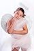 Jackcell Angel Wings and Halo Headband for Kids Costumes, Feather Dress up Fancy Cosplay Party for Girls Women Adults (White-Small 17.7