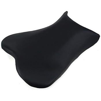 JFG RACING Black Front Motorcycle Seat Soft Comfortable Leather Pad Cusion Seat Passenger Pillion For SUZUKI GSXR 600 750 2006-2007
