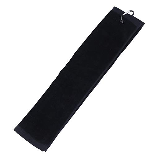 SNOWINSPRING-2-Pieces-Microfiber-Towel-Cleaning-Towel-with-Clip-for-Yoga-Camping-Gym-Black-24inch-x-16inch