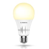 Smart LED Light Bulb, Wifi Light Bulb with 50 Watt Equivalent, Dimmable Warm White and A19 E26 Edison Bulb, Works with Amazon Alexa and Google Home, No Hub Required, LUMIMAN LM510