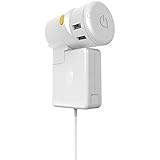 OneAdptr Twist+ World Charging Station - Worldwide Compatible, High-Speed, Compact Travel Power Adapter - Universal Charger for MacBook &amp; 4 USB Devices