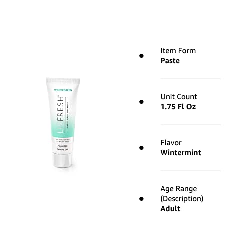 LIVFRESH Toothpaste Gel, Clinically Proven to Remove Plaque 250 Better, Promotes Healthy Teeth