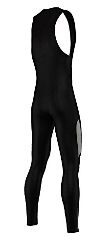 Zimco Men Cycling Bib Tight Windproof Thermal Bicycle Bib Pant Padded (XL, Black) - Thumbnail 3