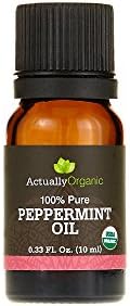 ActuallyOrganic 100% Pure and Natural Peppermint Oil for Rejuvenating Skin and Relieving Scalp of Dry Irritated Skin …