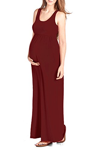sleeveless empire waist maternity dress HATCH Collection The Sadie Dress in Green Tapioca main image 1