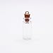 Dowonsol 20 1-Inch Small Glass Bottles Message Treasure Charm Pendant DIY Kit for Necklace Weddings Wish Jewelry Mini Glass Bottles with Corks