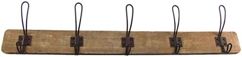 MutterMui Antique Style Wooden Wall Mount Coat Rack Hat/Key Hook Primitive Farmhouse Decor Hanger