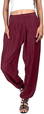FNKDOR Bohemian Elephant Harem Loose Yoga Travel Lounge Festival Beach Pants