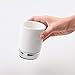iDesign York Ceramic Tumbler Cup for Bathroom Vanity Countertops - White/Chrome