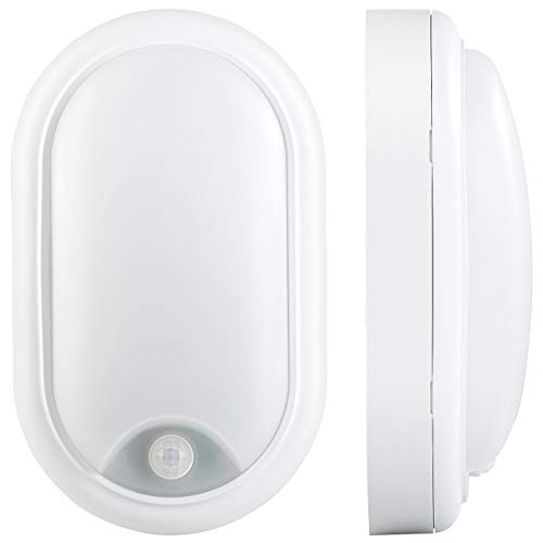 Luminea LED Kellerleuchte: LED-Feuchtraumleuchte, Bewegungssensor, 1.050 lm, 15 W, IP44, IK08 (Kellerleuchte mit… – Bild 4