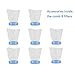 Fealay 8pcs Capture Filter Mesh Bag Snap On Lid Anti Flea Head Lice Traps for Electric Lice Comb V-Comb Accessories Pet Supplies