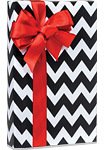 Black & White CHEVRON STRIPE Gift Wrap Wrapping Paper - 16ft Roll