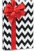 Black & White CHEVRON STRIPE Gift Wrap Wrapping Paper - 16ft Roll