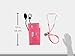 EMI Professional Deluxe Aneroid Sphygmomanometer and Sprague Rappaport Stethoscope Set Kit #330 (Pink)