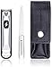 Manicure and Pedicure Nail Clipper from POWERGROOMING - Powerful Trimmer for Thick and Thin Finger Nails and Toe Nails - Included Nail File and"Catcher" for Easy Cleanup (1 Pack) primary