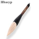 Hbasyp Chinese Traditional Calligraphy Brush/Chinese Calligraphy Watercolor Sumi Drawing Brush-Large Brush (Wool)