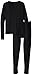 Hanes Big Boys' Thermal Underwear Set, Black, Large/14-16