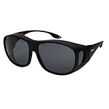 Yodo Fit Over Glasses Sunglasses with Polarized Lenses for Men and Women,Black