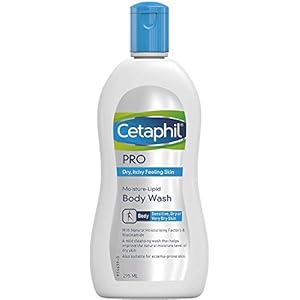 Cetaphil-PRO-Moisture-Lipid-Hydrating-Body-Wash-Cleanser-with-Niacinamide-Sensitive-skin-for-dry-itchy-and-Eczema-Prone-Skin-295ml Cetaphil PRO Body Wash, 295ml, For Itch Prone & Eczema Prone Skin, With Niacinamide & Shea Butter, Vegan Friendly…