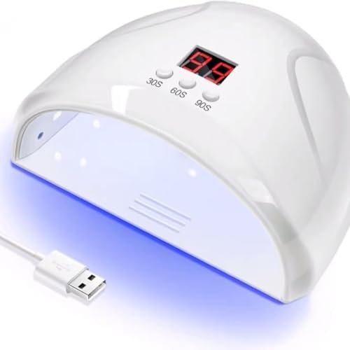 Cabine LED UV para Unhas Gel - Secagem Rápida de Esmalte - Temporizador 30 60 90s - Uso Profissional e Doméstico - Portátil Secador de Unhas UV LED - UpShop