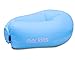 Mockins Kids Inflatable Lounger Air Sofa Perfect for Beach Chair Camping Chairs or Portable Hammock and Includes Travel Bag Pouch and Pockets | Easy to Use Camping Accessories -Blue Color