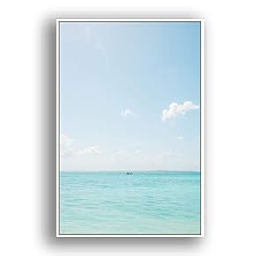 Framed Canvas Wall Art for Living Room, Bedroom Coast and Sea Canvas Prints for Modern Home Decoration Ready to Hang - 16"x24" inches