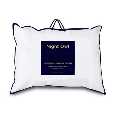 Fine Bedding Co Night Owl Duck Feather And Down Pillow Pair 48 X