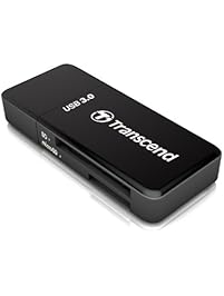 Transcend USB 3.0 SDHC / SDXC / microSDHC / SDXC Card Reader, TS-RDF5K (Black)