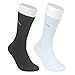 Zulle Men's 4 Pack Bamboo Crew Dress Socks-Moisture Wicking,Deodorant,Ultra Soft (white)