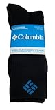 Columbia Men's Wool Crew Socks, Navy, 10-13 Sock Size (Shoe Size 6-12)