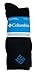 Columbia Men's Wool Crew Socks, Navy, 10-13 Sock Size (Shoe Size 6-12)