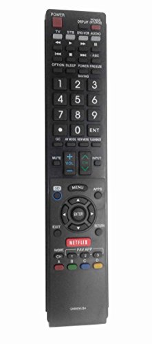 Vinabty New Replace Remote GA890WJSA fit for Sharp TV LC70C6500 LC70C6500U LC70C7500 LC70C7500U LC70LE640 LC70LE640U LC70LE650 LC70LE650U LC70LE750 LC70LE750U Sub GB004WJSA GA935WJSA GB005WJSA
