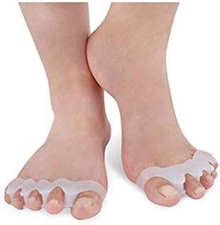 Flexible Gel Toe Separator Toe Corrector Toe Spacers Spreader Rubber Toe Stretchers for Sports Yoga Practice Running Bunion Pain Relief Toe Protectors(1 Pair)
