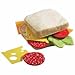 HABA Soft Sandwich Play Food Set - 12-Piece Pretend Lunch Kit for Kids - Toy Kitchen Accessories for Imaginative Cooking & Role-Play for 3 Years and Up