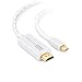 ITANDA Mini DisplayPort (Thunderbolt) to HDMI Cable, Mini DP to HDMI Female 6ft Cord Gold Plated for MacBook, iMac(LG51) Macbook Pro Surface Pro Dock in White