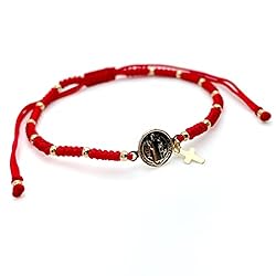 CRUZONE St Benedict Medal Adjustable Red String