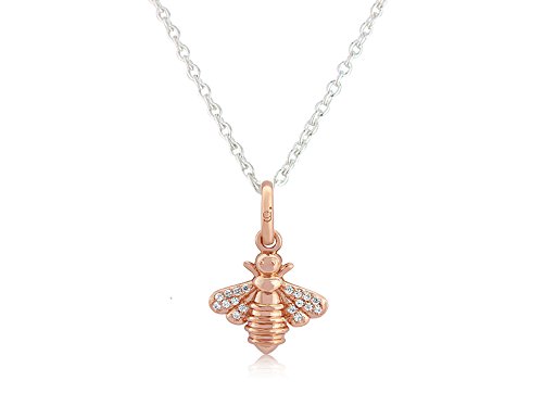 Gemma J Rose Gold Sparkly Bee Pendant