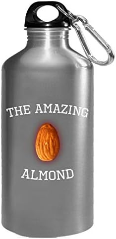 Almond - Funny Vegan Power - Vegetarian Nut Design - Water Bottle