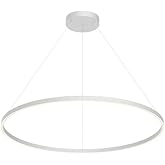 Kuzco Lighting PD87748-WH Cerchio - 125W LED Pendant-1.5 Inches Tall and 47.25 Inches Wide, Finish Color: White