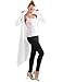 TWINTH Womens Draped Open Front Stylish Long Knit Cardigan White L