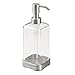 mDesign Soap Dispenser Pump - Clear/Stainless Steel