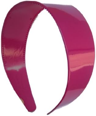 Mauve 2 Inch Wide Hard Plastic Headband with Teeth Hair band for Women and Girls (Keshet Accessories)