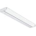 GETINLIGHT 24-inch Swivel LED Under Cabinet Lights, Glass Lens, Selectable White 2700K/4000K/5000K, Dimmable with Wall Dimmers, White Finish, IN-0202-3-WH